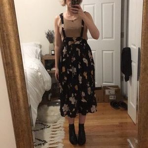 UO floral Skirt jumper overall